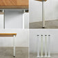 かなでもの KANADEMONO ザ・テーブル THE TABLE White Steel デスク W125×D75cm ラバーウッド ナチュラル スクエアバー脚 参考定価￥49,900- 〓