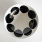 マリメッコ marimekko x 有田焼 福泉窯 「We love Japan」 お茶碗 キヴェット柄 漆黒 伝統工芸 北欧食器 A ■