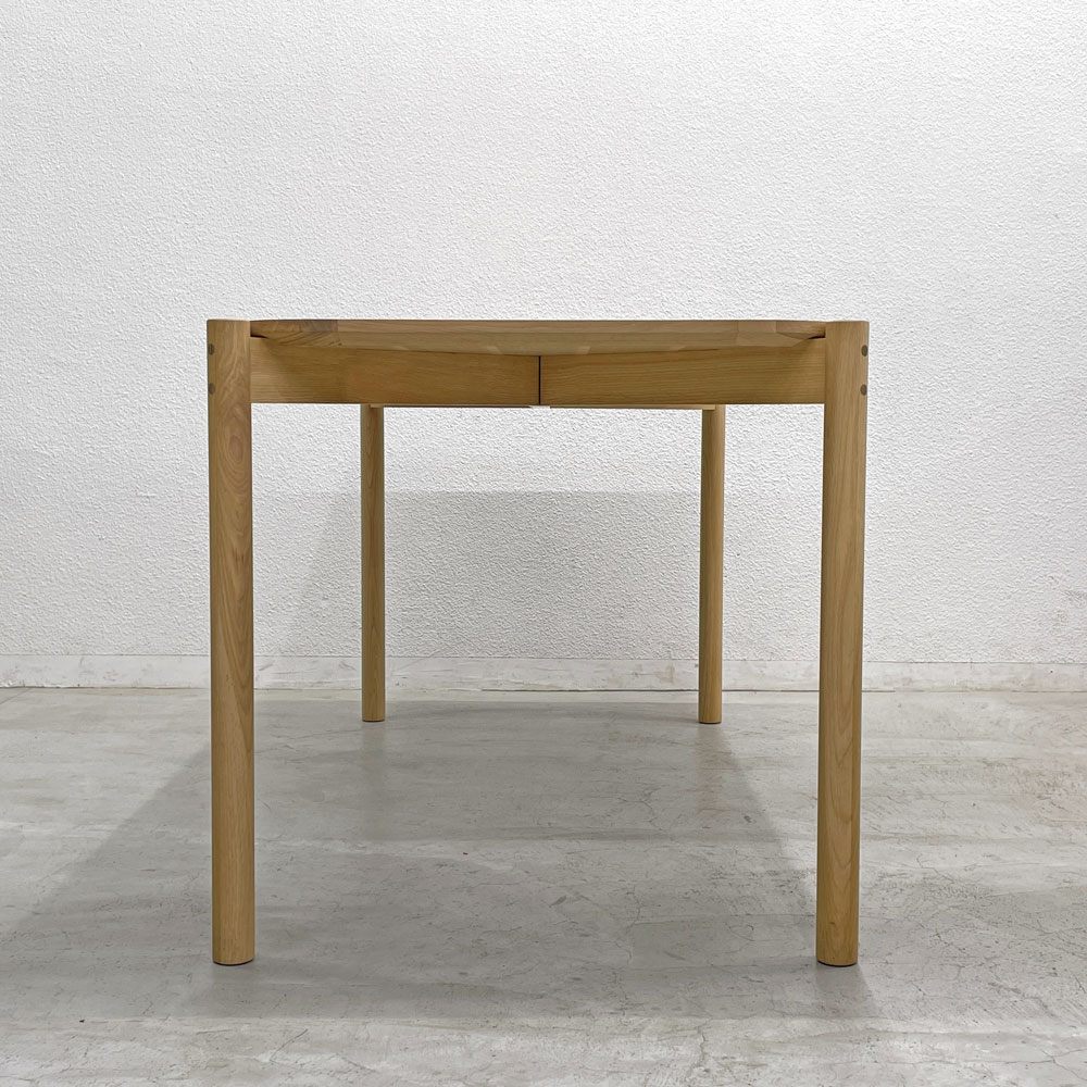 カリモクニュースタンダード Karimoku キャストール ダイニングテーブル CASTOR TABLE 150 国産ナラ材 ピュアオークカラー 定価145,200円 〓