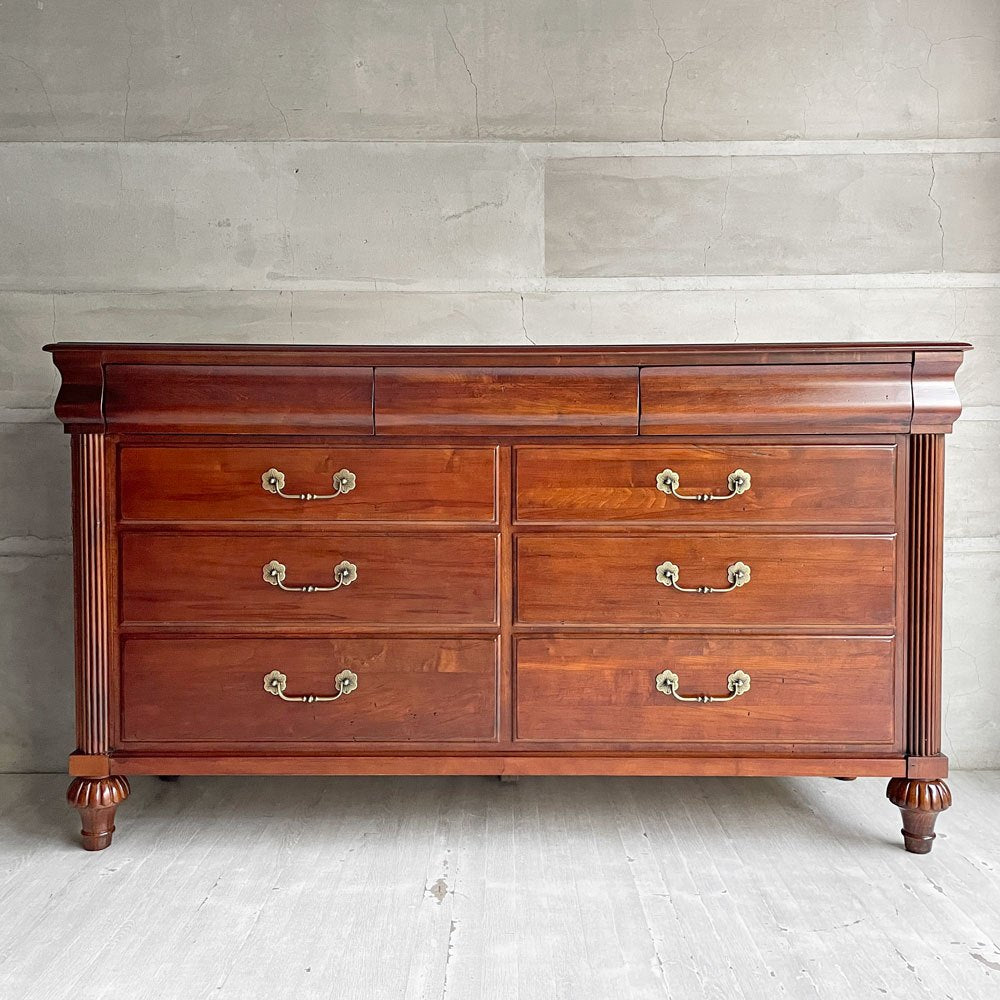 イーセンアーレン ETHAN ALLEN マルケス・ドレッサー Marques Dresser ワイドチェスト サイドボード 抽斗9杯 British Classics US 米国 ♪