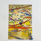 今井アレクサンドル ポストカード 油絵原画 アート 抽象画 アンフォルメル 10×15㎝ 直筆サイン 2015年 現代アート 今井俊満 G ★