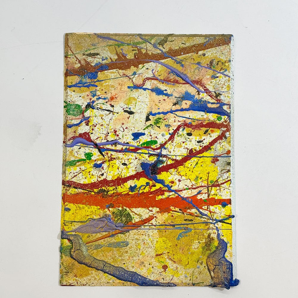 今井アレクサンドル ポストカード 油絵原画 アート 抽象画 アンフォルメル 10×15㎝ 直筆サイン 2015年 現代アート 今井俊満 G ★