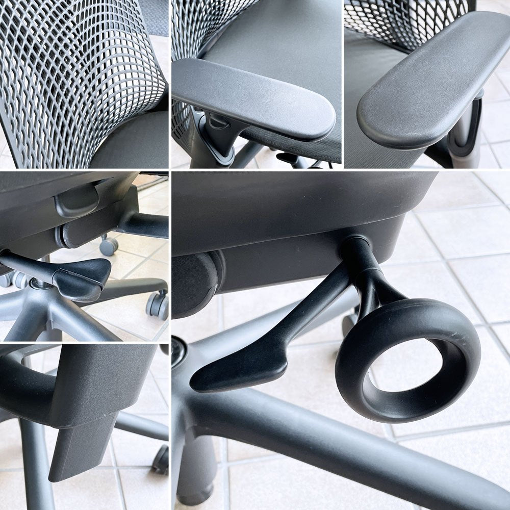 ハーマンミラー Herman Miller セイルチェア SAYL Chair デスクチェア イヴ・ベアール ブラック ◇