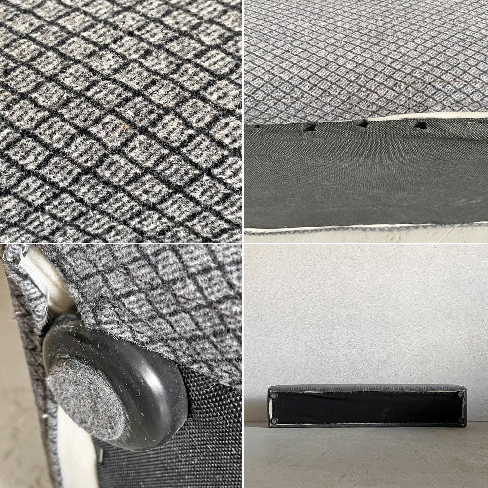 アクタス ACTUS キューブスツール CUBES STOOL クッションベンチ ベンチソファ W150cm ファブリック グレー系 カバーリング 参考価格￥37,800- 廃番 B 〓