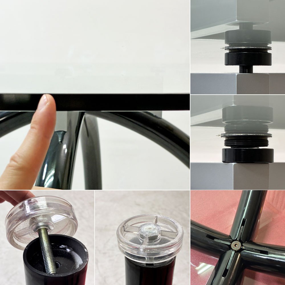 ノル Knoll スパイダー Spider Table ラウンドテーブル ガラストップ Φ135cm エットレ・ソットサス ポストモダン イタリア ●