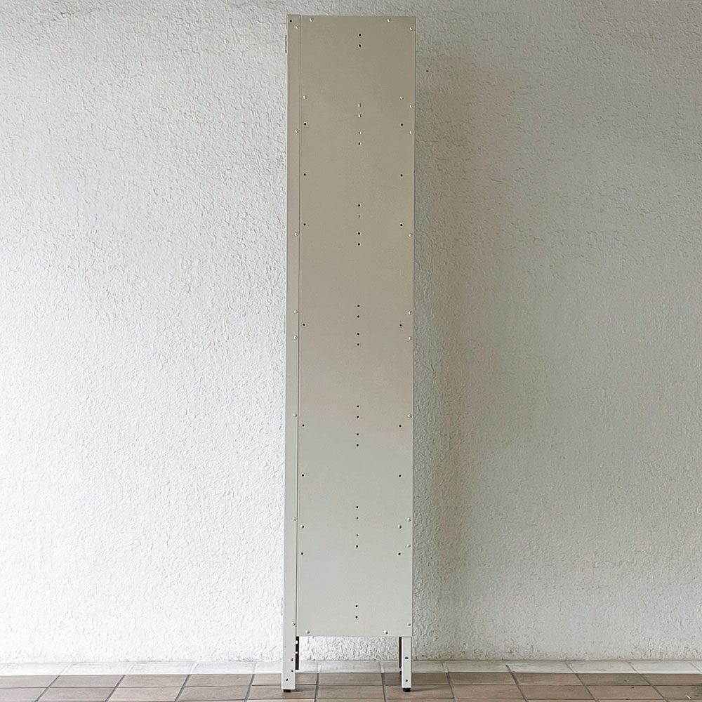 WHOLE EQUIPMENT CATALOG ジェネラルスチールロッカー シングル アイボリー スチールキャビネット インダストリアル 店舗什器 廃番 ◇