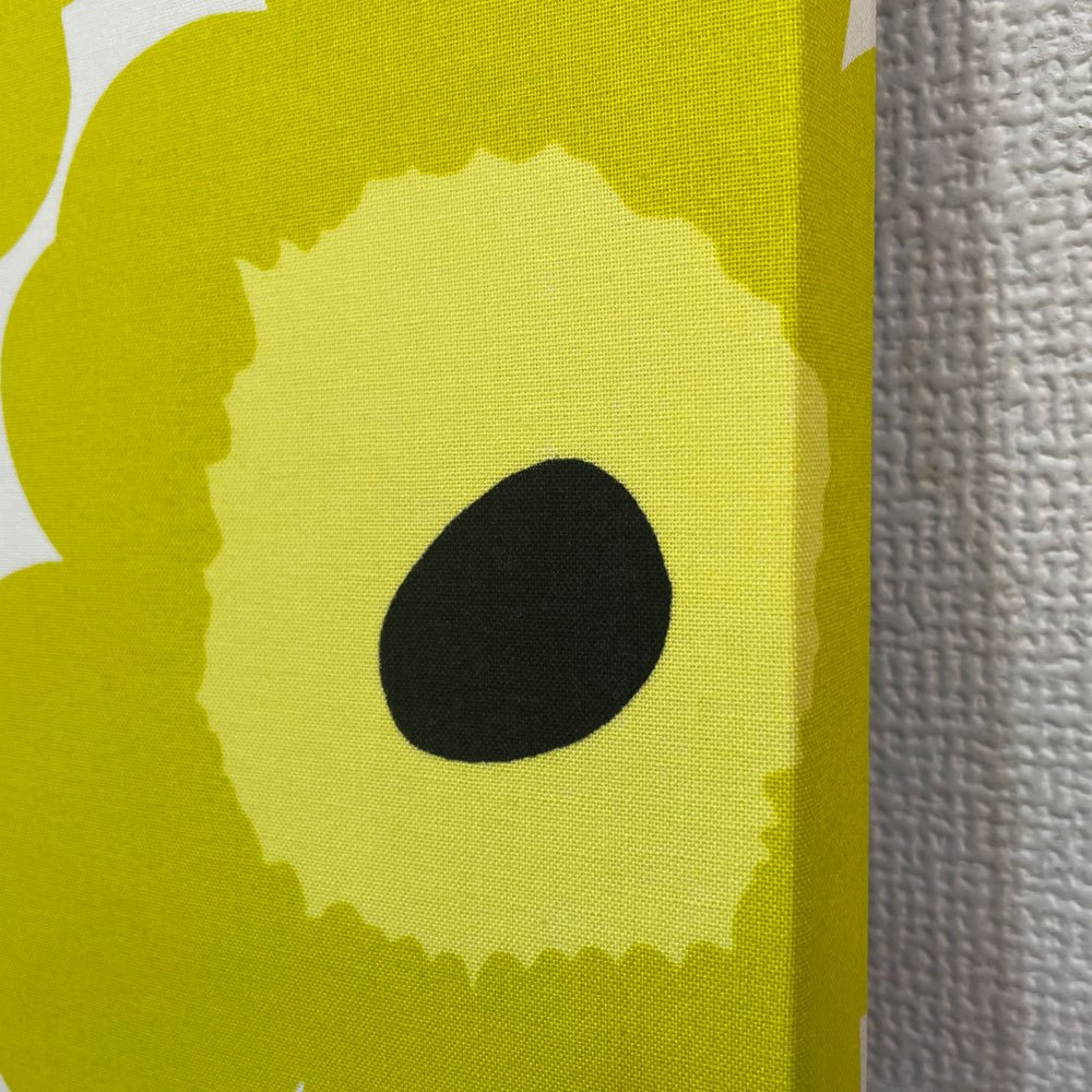 マリメッコ marimekko ウニッコ UNIKKO ファブリックパネル 45×45 マイヤイソラ Maija Isola イエロー フィンランド 北欧雑貨 ◎
