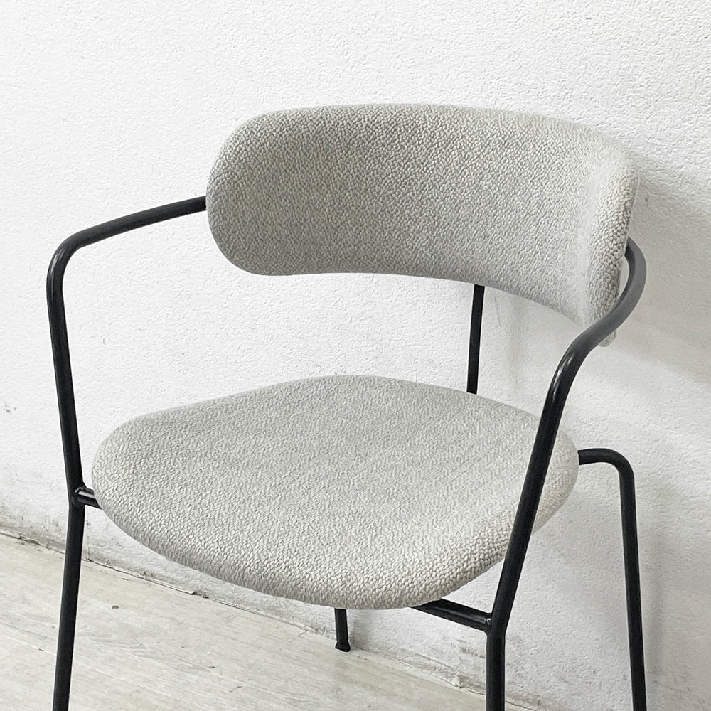 ワークプラス Work Plus ホアカチェア HOAKA CHAIR アームチェア スタッキング スチールフレーム ファブリック グレー アスプルンド取扱 A ●