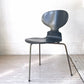 フリッツ ハンセン Fritz Hansen ビンテージ アントチェア ブラックラッカー プライウッド 3本脚 アルネ・ヤコブセン Arne Jacobsen アリンコチェア ★