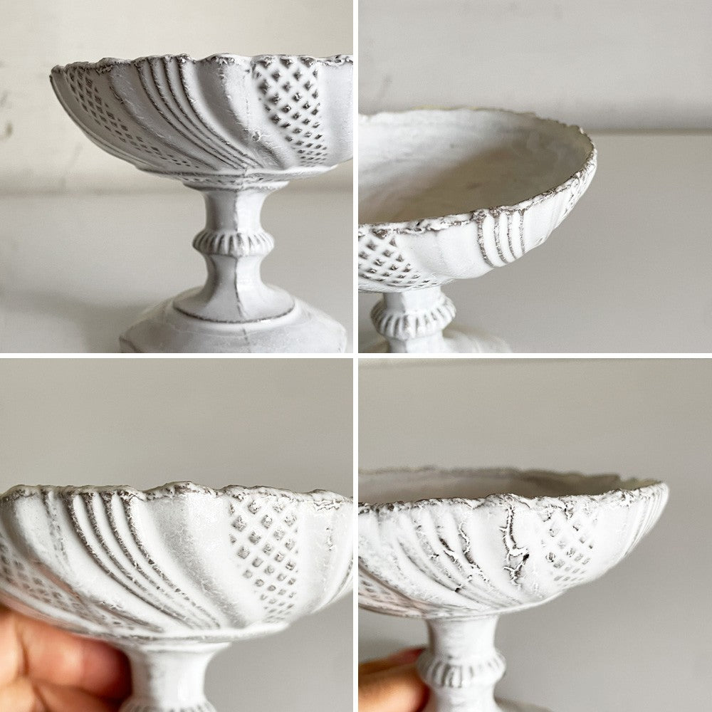 アスティエ・ド・ヴィラット Astier de Villatte ピン パン ポン Pim Pam Poum パン Pam スタンド コンポート W10.5cm トレイ 陶器 フランス ■