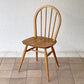 アーコール Ercol フープバックチェア ダイニングチェア スポークバック エルム材 UKビンテージ ブルーラベル 英国家具 ◇