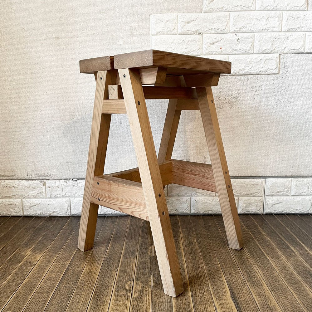 石巻工房 Ishinomaki Laboratory 石巻ハイスツール ISHINOMAKI HIGH STOOL 脚カット H60cm 芦沢啓治 ◎