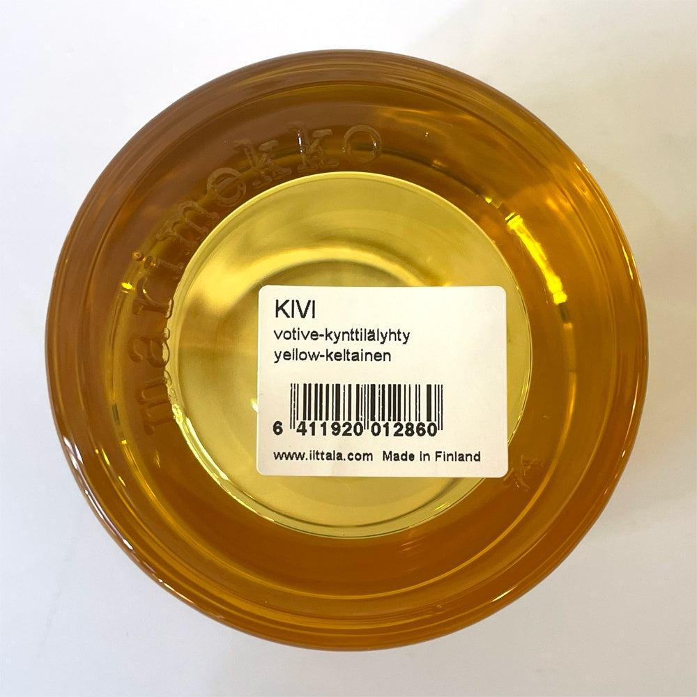 イッタラ iittala マリメッコ marimekko キビ kivi キャンドルホルダー イエロー ヘイッキ・オルヴォラ北欧 フィンランド ★