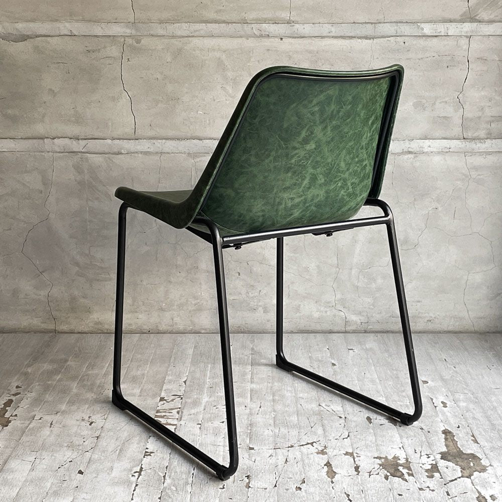 クラッシュゲート CRASH GATE ノットアンティークス Knot antiques ログチェア LOG CHAIR ビンテージグリーン GREEN ダイニングチェア ♪
