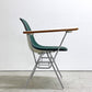ハーマンミラー Herman Miller サイドシェルチェア セカンド 2nd ビンテージ アプホルスター スクールベース スタッキングベース 肘掛けテーブル付 イームズ ミッドセンチュリー G ●