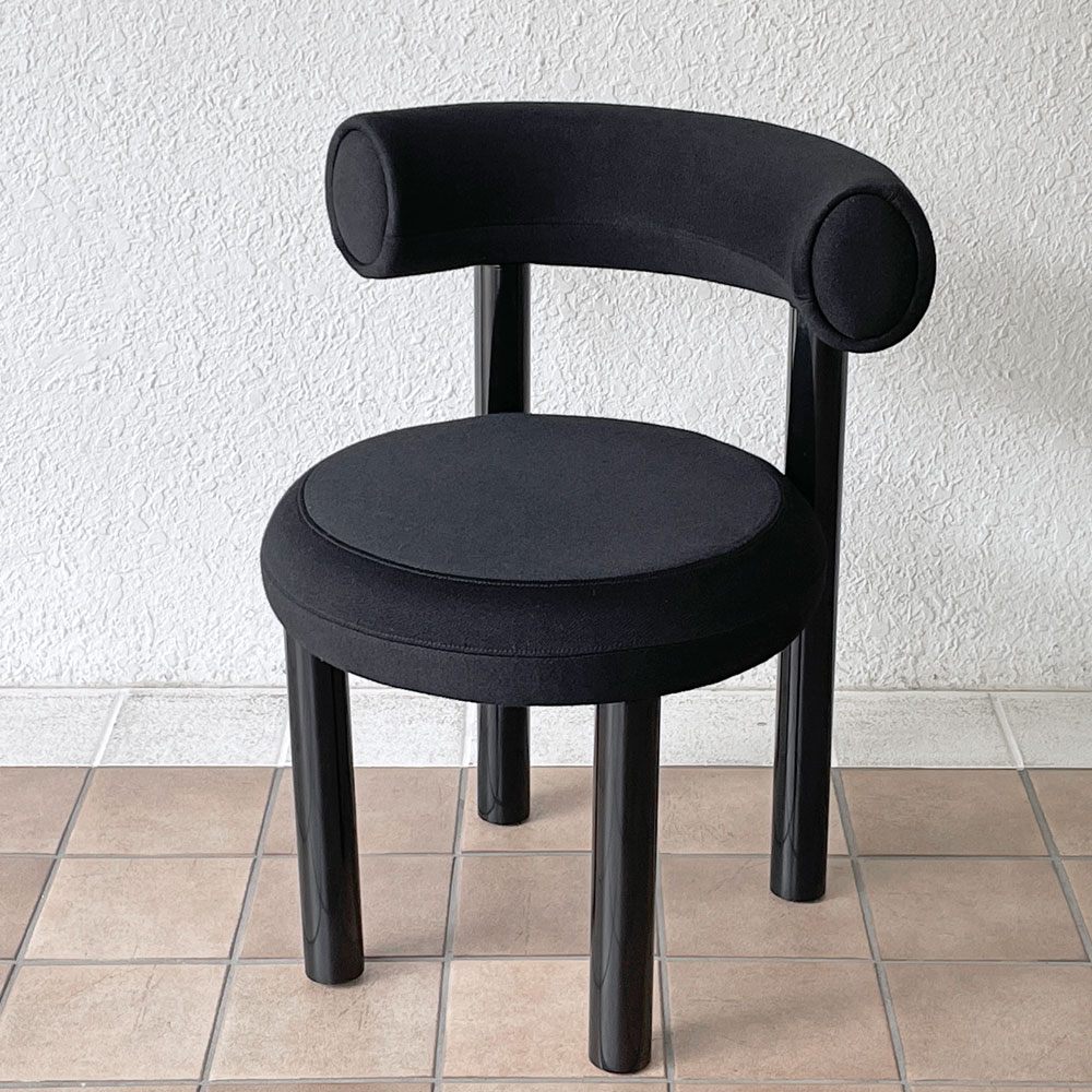 トムディクソン Tom Dixon ファット ダイニングチェア FAT DINING CHAIR クヴァドラ Kvadrat Hallingdal ブラック モダンデザイン ◇