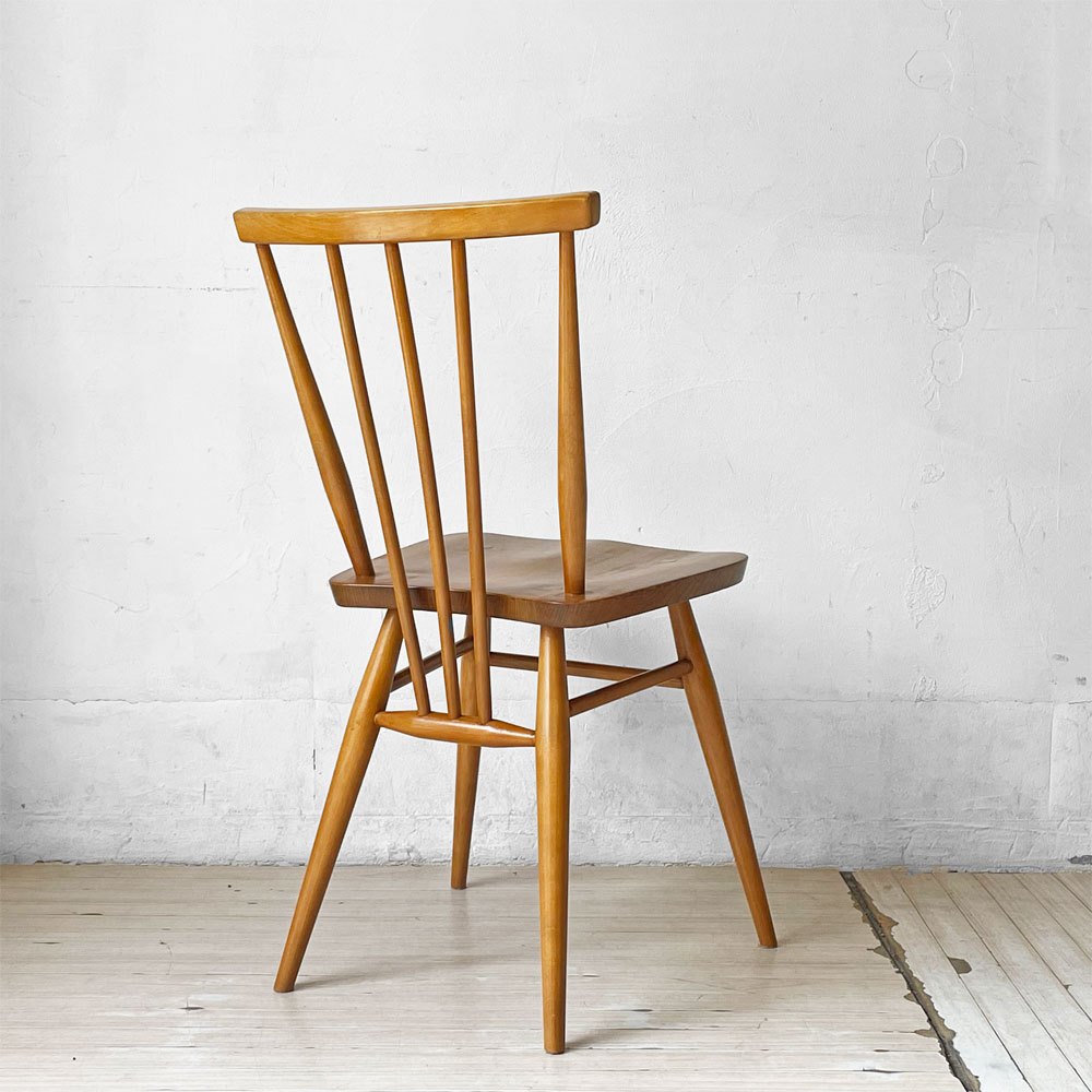 アーコール Ercol スティックバックチェア スピンドルチェア エルム材 UKビンテージ Vintage 英国家具 ★