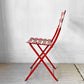 フェルモブ Fermob ビストロ BISTRO メタルチェア METAL CHAIR フォールディング ガーデンチェア レッド 折りたたみ フランス 定価¥22,000- ★