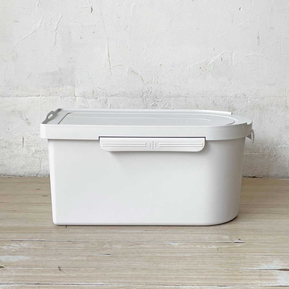 タッパーウェア Tupperware キッチンキーパー お米 10kg 密閉収納 2重蓋 保存容器 ライトグレー 廃盤 未使用品 ★