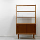 北欧ビンテージ Scandinavian Vintage チーク材 オープンシェルフ キャビネット ブックシェルフ 飾り棚 W90cm 北欧家具 ●