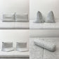 リーンロゼ ligne roset ロゼプラド ROSETPRADO 2pソファ 背クッション2個＋ボルスター1個 W200cm グレー ファブリック クリスチャン・ウェルネール フランス ●