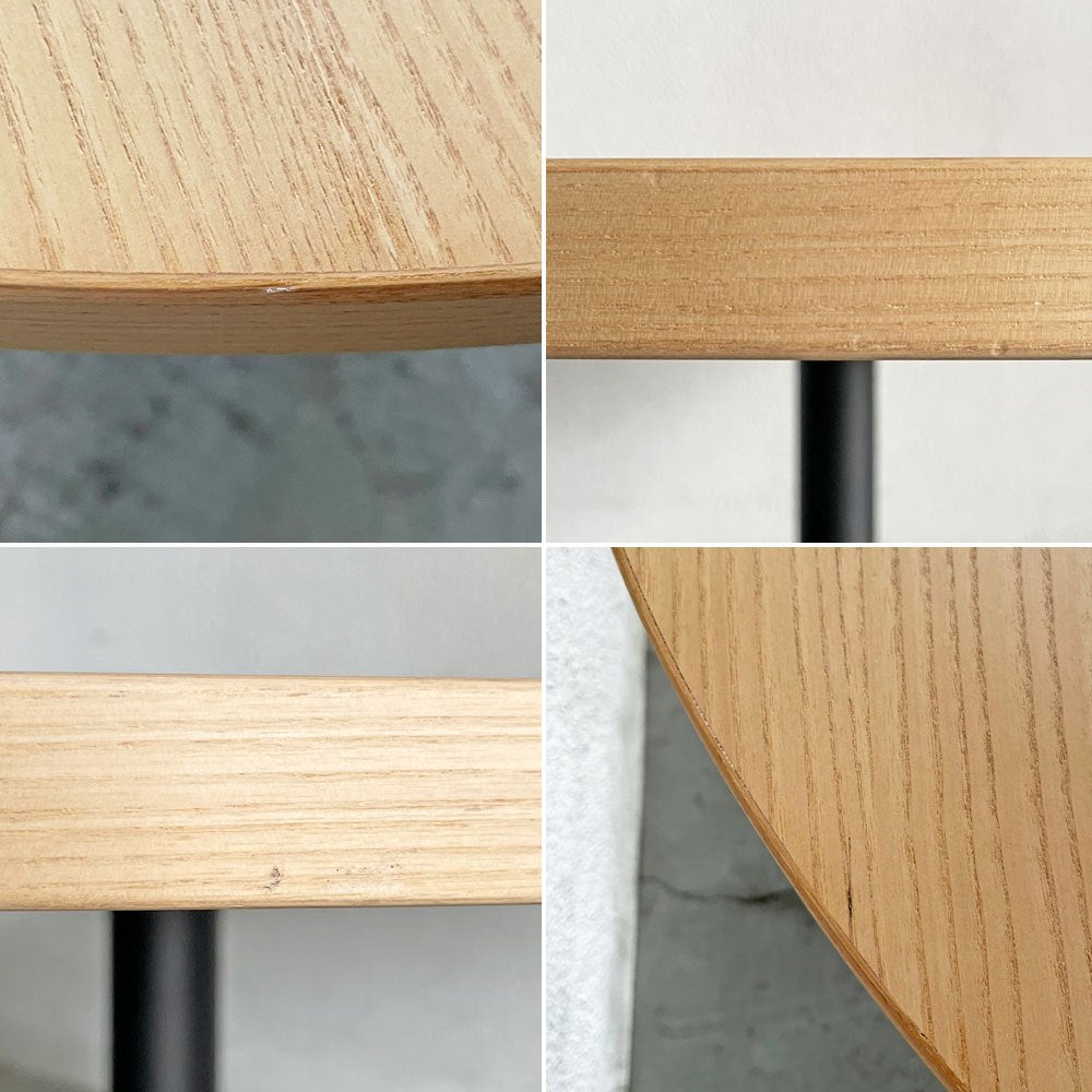 マルニコレクション MARUNI COLLECTION ティーアンドオー T&O コーヒーテーブル90 ホワイトオーク材 ブラックスチール ジャスパー・モリソン マルニ木工 定価￥128,700- 〓