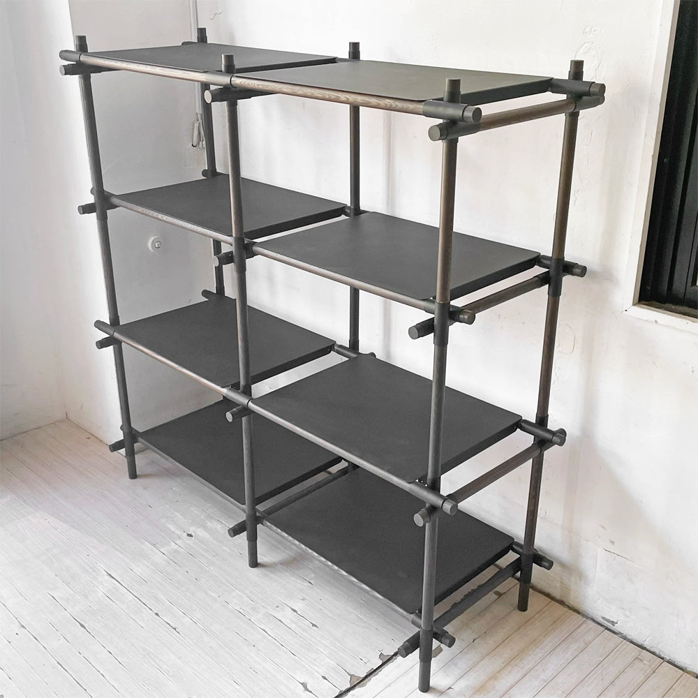 メニュー Menu スティックシェルビングシステム Stick Shelving System 2列3段 モジュラー式 モダン 北欧 参考定価￥240,000- ★