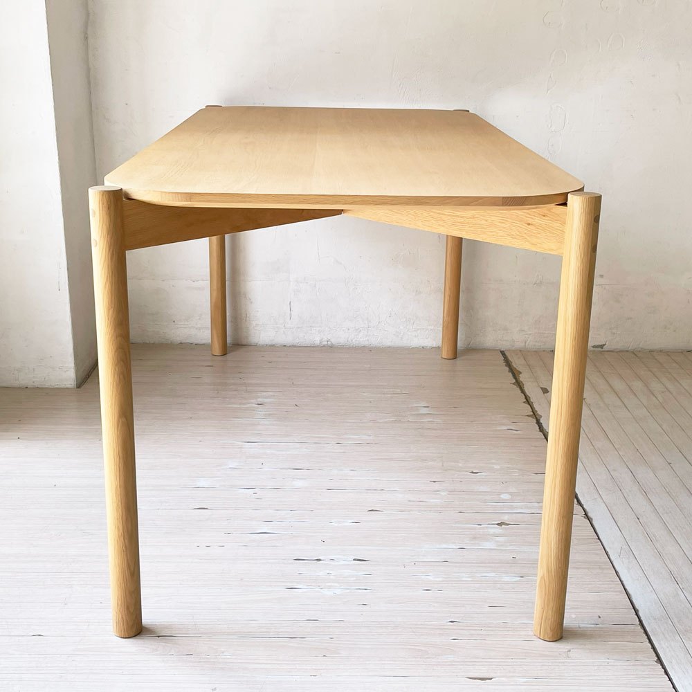 カリモクニュースタンダード Karimoku キャストール ダイニングテーブル CASTOR 国産ナラ材 ピュアオークカラー 定価￥145,200- 美品★