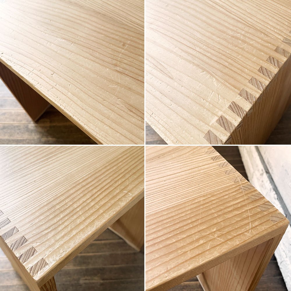 ヴォーンベダルフ Wohnbedarf ウルムスツール Ulm Stool サイドテーブル H43.5cm スプルース材 マックス・ビル Max Bill スイス hhstyle購入品 ◎