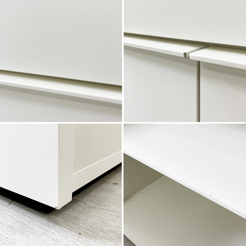 アルフレックス arflex コンダクター Conductor チェスト キャビネット ホワイト ドロップダウン扉 シンプルモダン ●