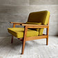 スタンダードトレード STANDARD TRADE Wood Frame Sofa SFA-03C-1p 1人掛けソファ ラウンジチェア マスタード オーク無垢材 定価￥240,000- ♪