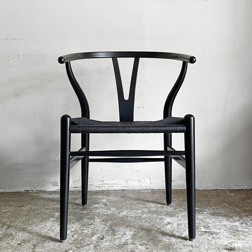 カールハンセン＆サン Carl Hansen & Son CH24 Yチェア ブラックラッカー×ブラックペーパーコード ビーチ材 ハンス・J・ウェグナー デンマーク 北欧家具 ■
