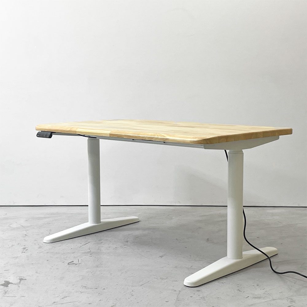 コフォ COFO コフォ デスク プレミアム COFO Desk Premium 電動式 昇降デスク ラバーウッド材 ナチュラル スチール脚 W120cm 定価￥85,999- ●
