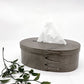 井藤昌志 IFUJI シェーカー オーバル ティッシュボックス Oval TISSUE BOX gray 草木染め イタヤカエデ L25×W17.7×H8.5cm 木工作家 ●