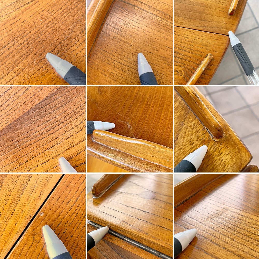 アーコール Ercol バタフライワゴン キッチンワゴン 伸長式 キャスター エルム材 英国 UKビンテージ ◇