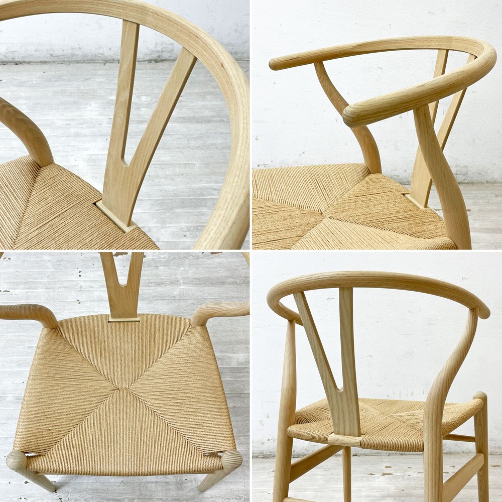 カールハンセン＆サン Carl Hansen & Son CH24 Yチェア アッシュ材 ソープフィニッシュ 日本仕様サイズ ハンス・J・ウェグナー デンマーク 北欧家具 ●