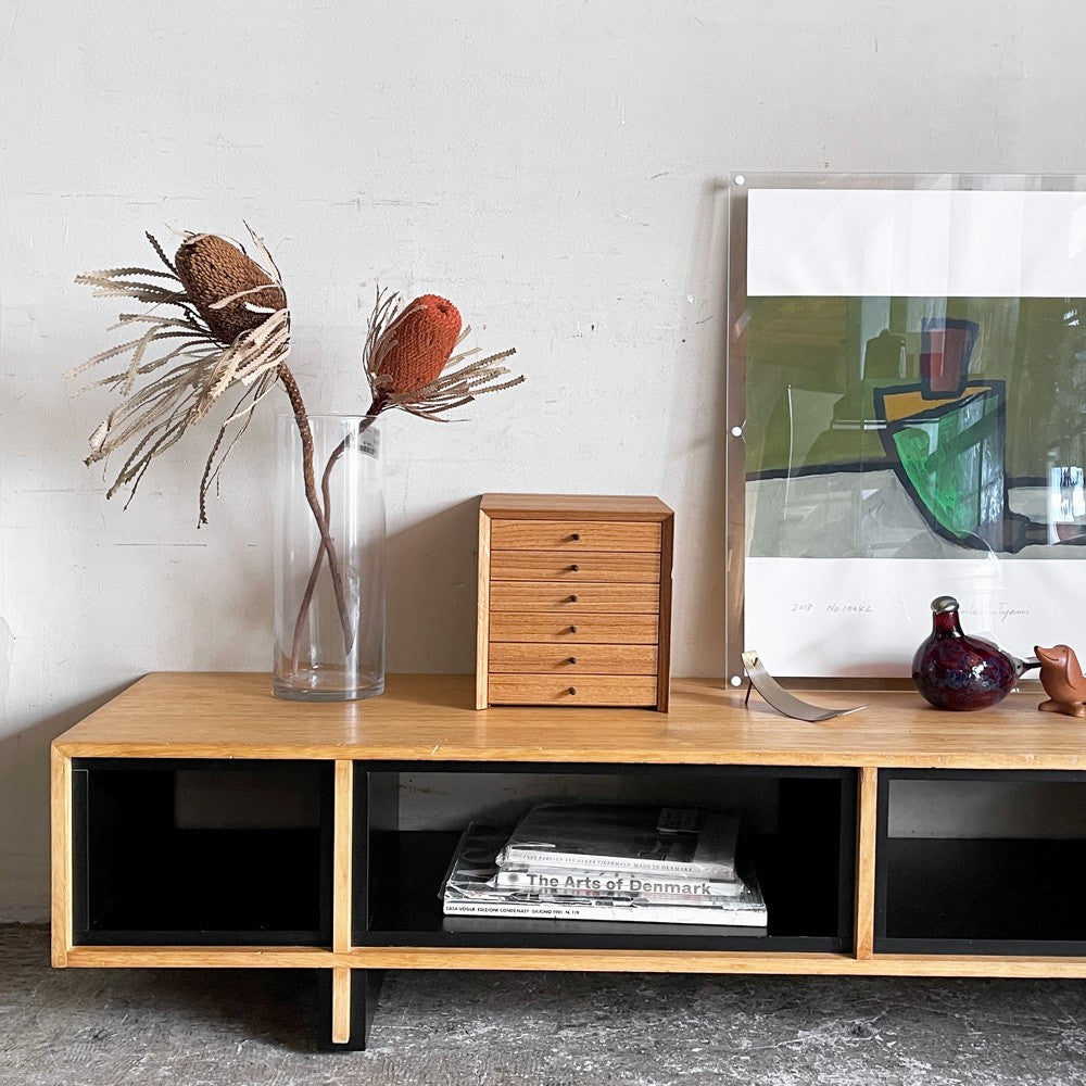ランドスケーププロダクツ Landscape Products レイモンドキャビネットロー RAYMOND CABINET LOW AVボード 桐無垢材 W150cm 定価85,800- ■