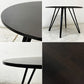 かなでもの KANADEMONO ザ・カフェテーブル THE CAFE TABLE トライアングル 4pin ラウンド Φ100cm ラバーウッド × スチール ブラック ●