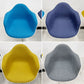 ハーマンミラー Herman Miller ビンテージ エアポートベンチ タンデムシート 4連 アームシェル 2nd ファブリック 新品張替え済 イームズ 希少 B 〓