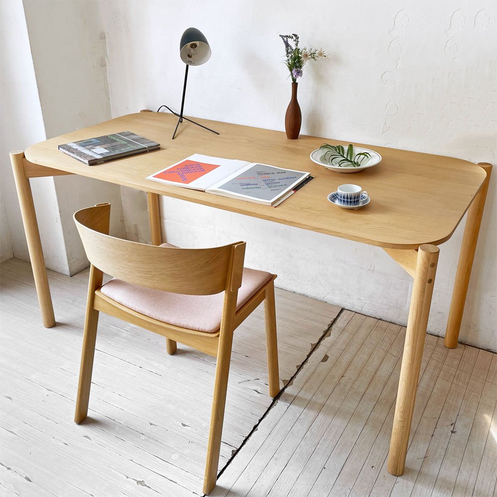 カリモクニュースタンダード Karimoku キャストール ダイニングテーブル CASTOR 国産ナラ材 ピュアオークカラー 定価￥145,200- ★