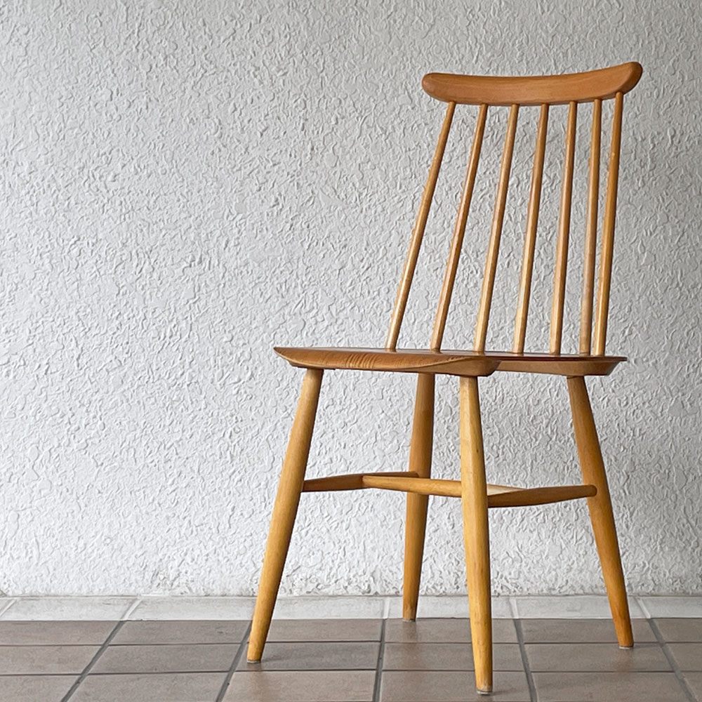 エズビーヴァーケン Edsby Verken T65 ファネットチェア Fanett Chair ダイニングチェア アッシュ材 イルマリ・タピオヴァーラ スウェーデン 北欧ビンテージ 希少 ◇