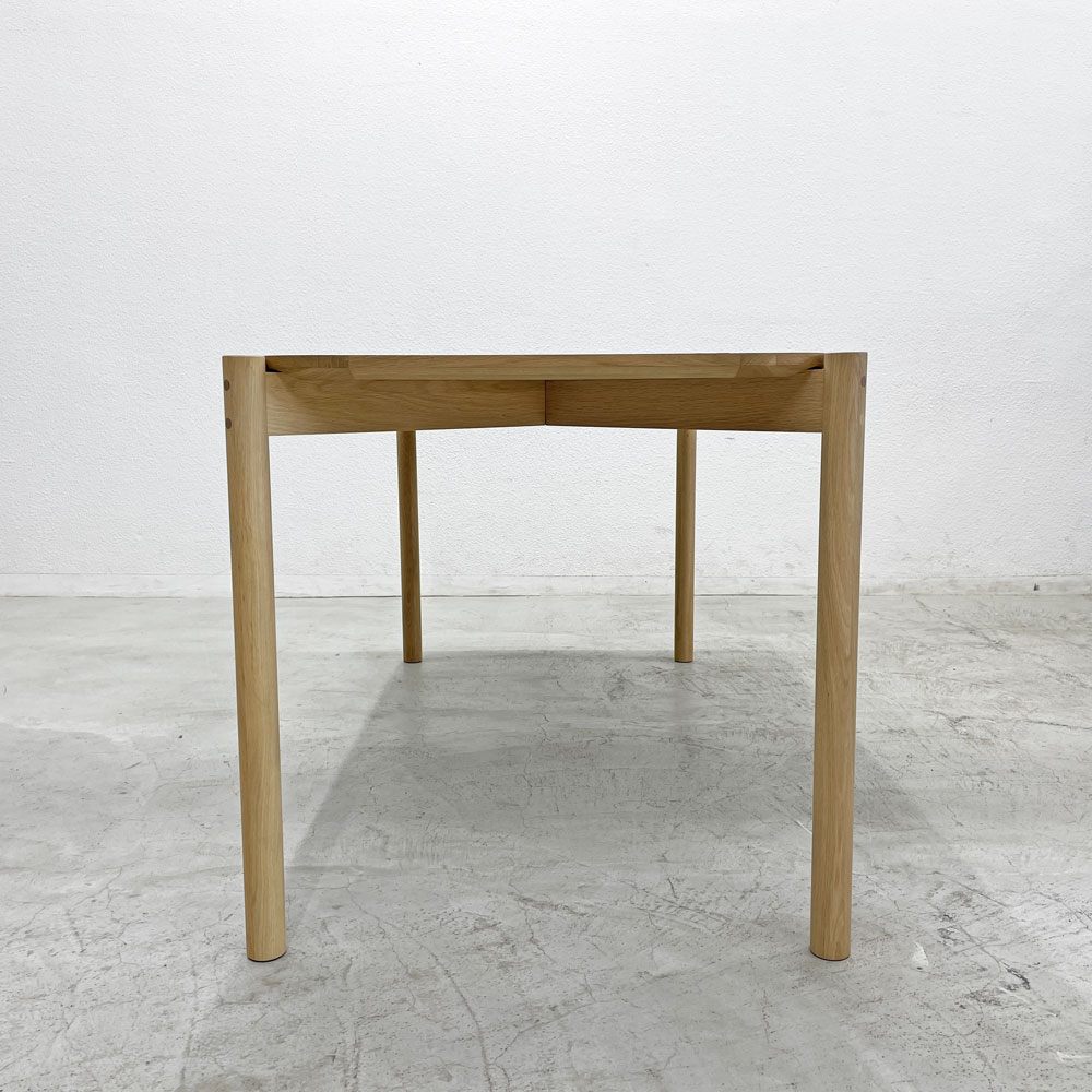 カリモクニュースタンダード Karimoku キャストール ダイニングテーブル CASTOR TABLE 150 国産ナラ材 ピュアオークカラー 定価145,200円 〓