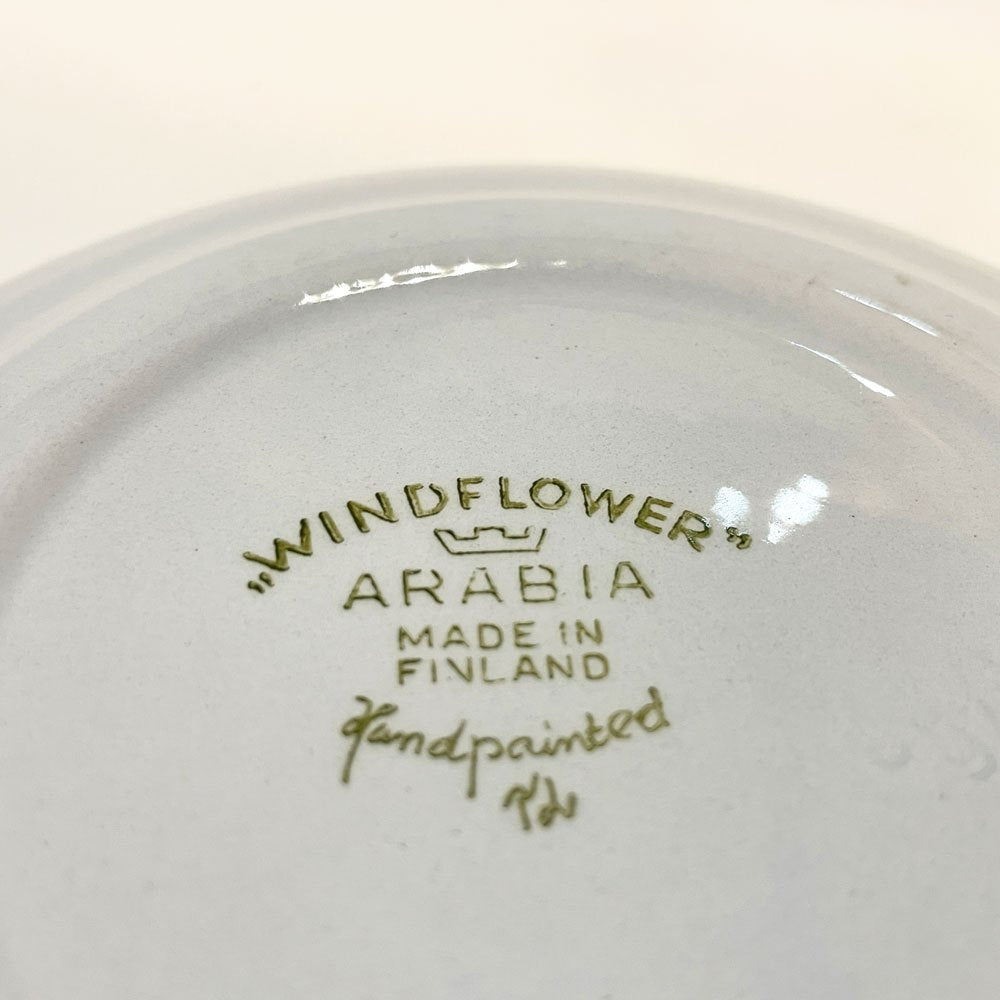 アラビア ARABIA ウィンドフラワー Wind Flower プレート Φ15㎝ 北欧ビンテージ オルガ・オソ 1960年代 北欧食器 B ★
