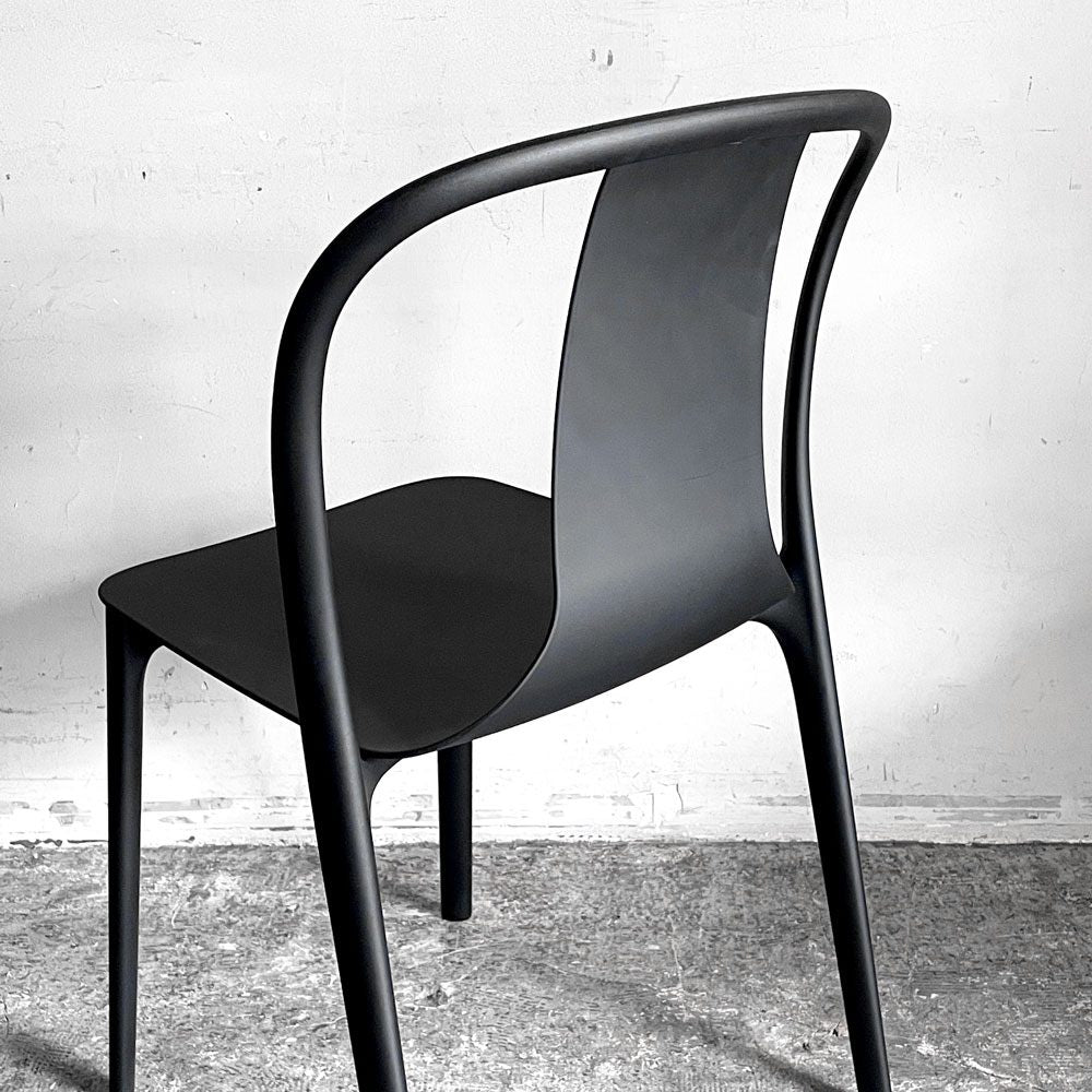ヴィトラ Vitra ベルヴィルチェア Belleville Chair ダイニングチェア スタッキングチェア ディープブラック ロナン & エルワン・ブルレック A ■
