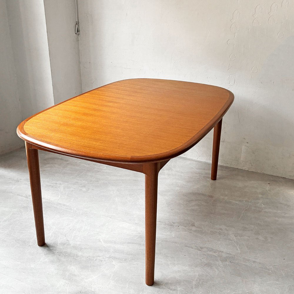 ジャパンビンテージ Japan Vintage チーク材 エクステンション ダイニングテーブル W145㎝ 延長天板欠品 北欧スタイル ★