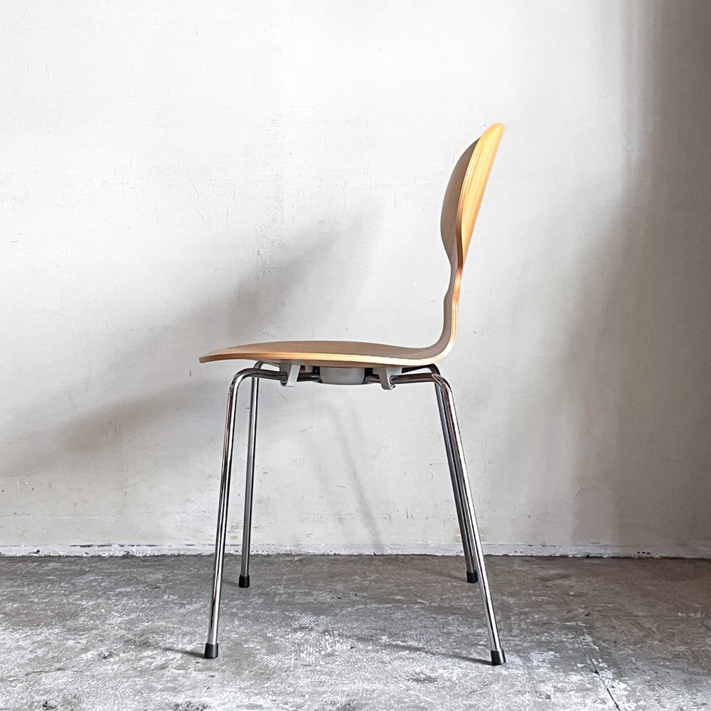 フリッツハンセン Fritz Hansen アントチェア ANT CHAIR 4本脚 エルム材 ナチュラル 2013年製 アルネ・ヤコブセン デンマーク 北欧家具 ■