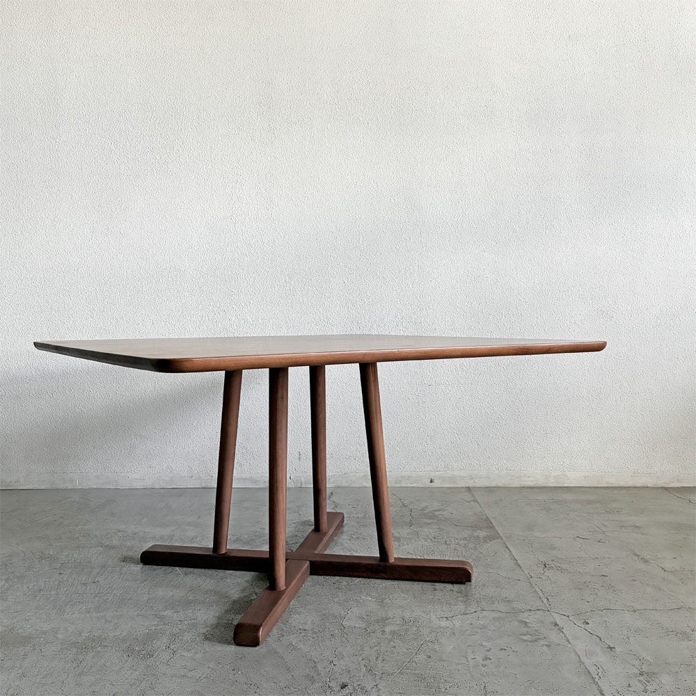 アクタス ACTUS タイム THYME ダイニングテーブル LDテーブル スクエア W120cm ウォールナット材 定価￥204,600- 〓