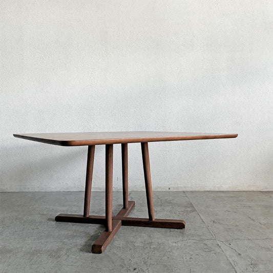 アクタス ACTUS タイム THYME ダイニングテーブル LDテーブル スクエア W120cm ウォールナット材 定価￥204,600- 〓