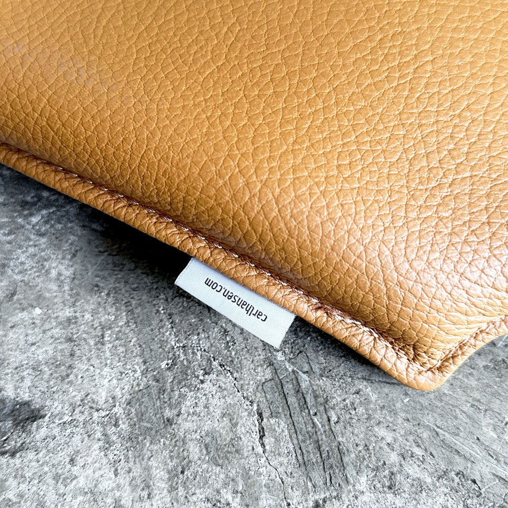 カールハンセン＆サン Carl Hansen & Son CU CH24 ウィッシュボーンチェア Yチェア 専用チェアクッション レザー ライトブラウン A ■