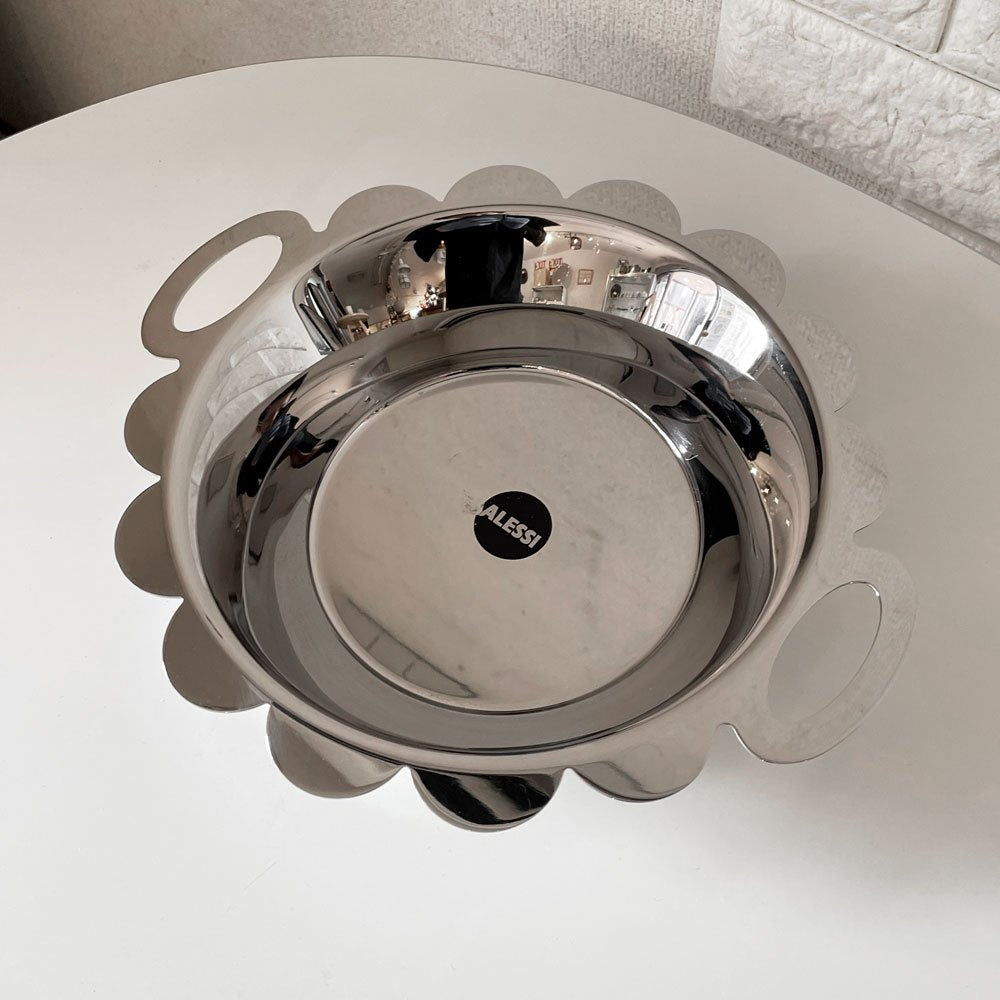 アレッシィ ALESSI レチント Recinto 取っ手付きボウル アレッサンドロ・メンディーニ ステンレススチール W29cm イタリア ◎